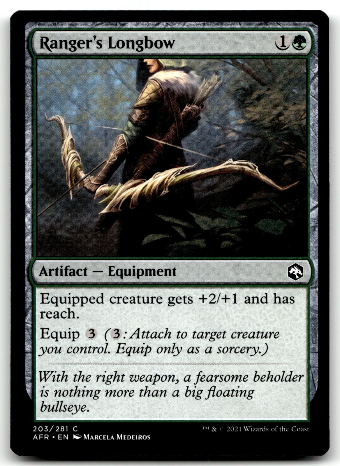 Ranger's Longbow 203 Adventures in the Forgotten Realms Magic: The Gathering NM
