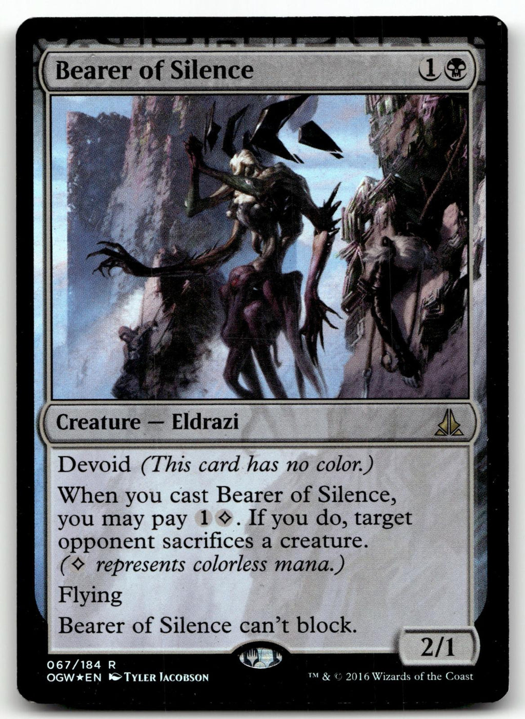 Bearer of Silence 67 Rare Oath of the Gatewatch Magic: The Gathering Foil NM