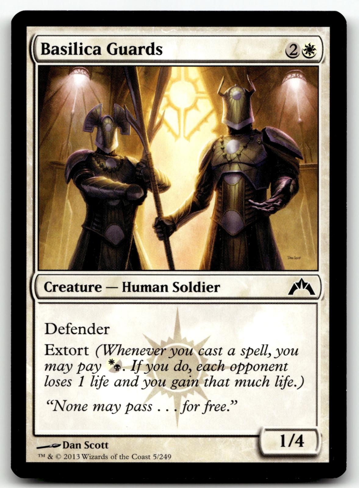 Basilica Guards 5 Common Gatecrash Magic: The Gathering Near Mint