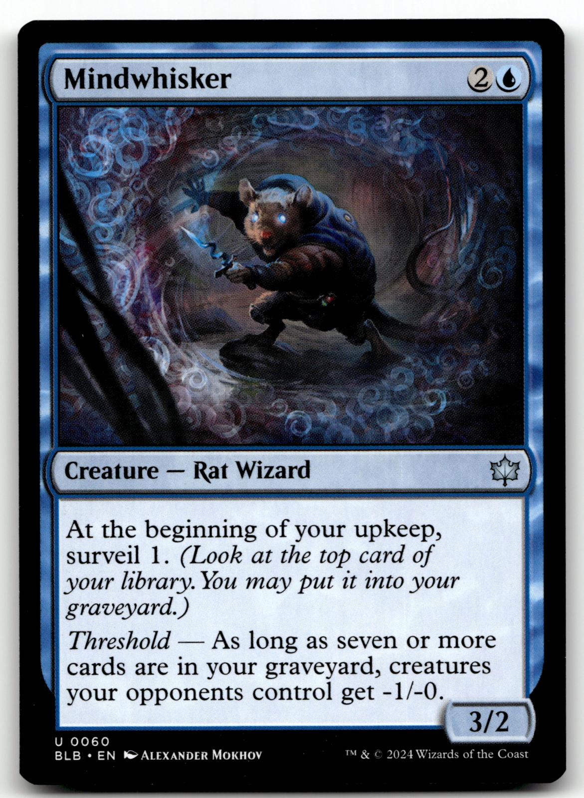Mindwhisker 60 Uncommon Bloomburrow Magic: The Gathering Near Mint