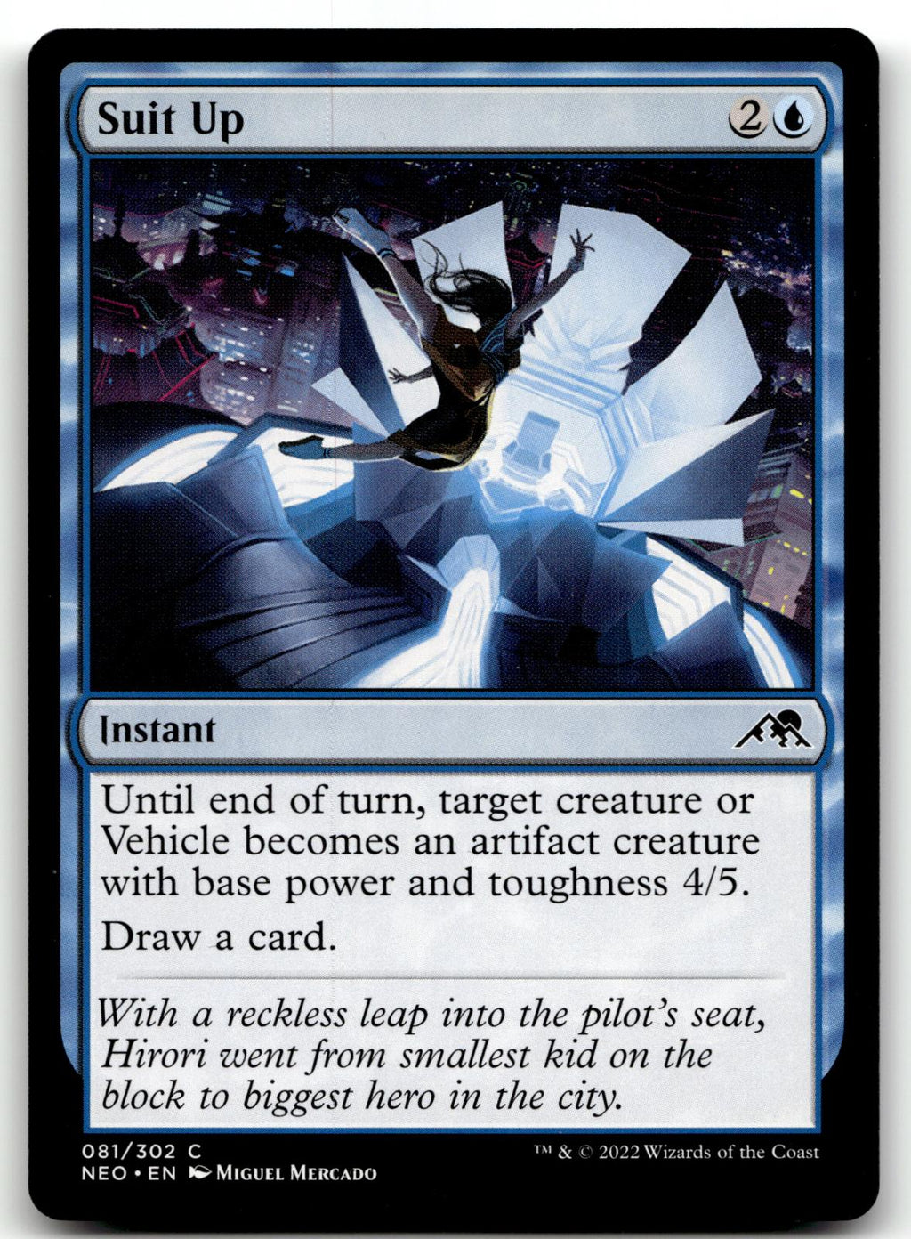 Suit Up 81 Common Kamigawa: Neon Dynasty Magic: The Gathering Near Mint