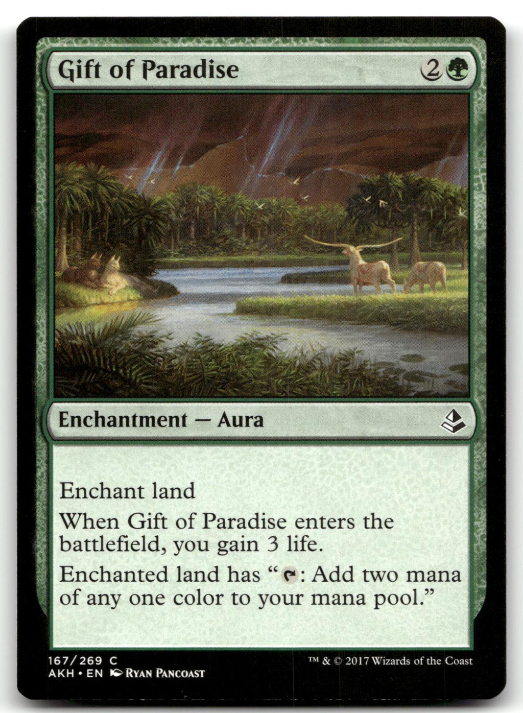Gift of Paradise 167 Common Amonkhet Magic: The Gathering Near Mint