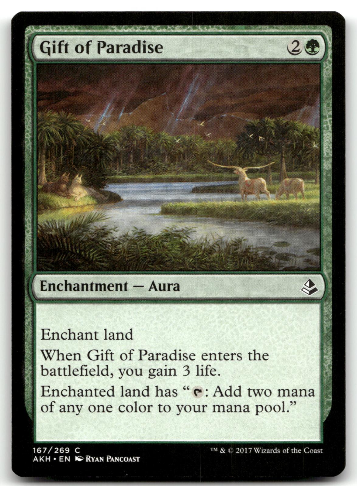 Gift of Paradise 167 Common Amonkhet Magic: The Gathering Near Mint