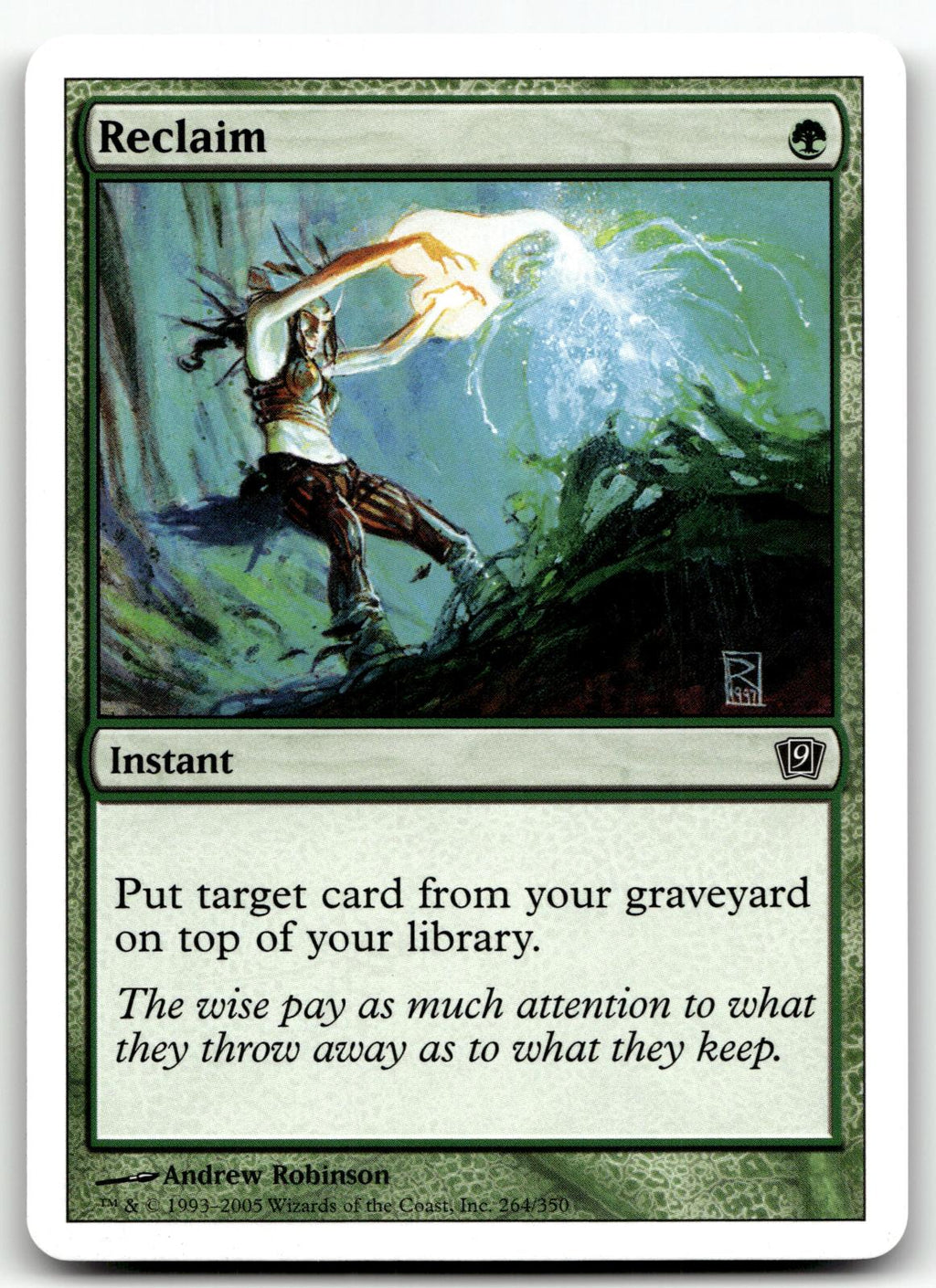 Reclaim 264 Common 9th Edition Magic: The Gathering Near Mint