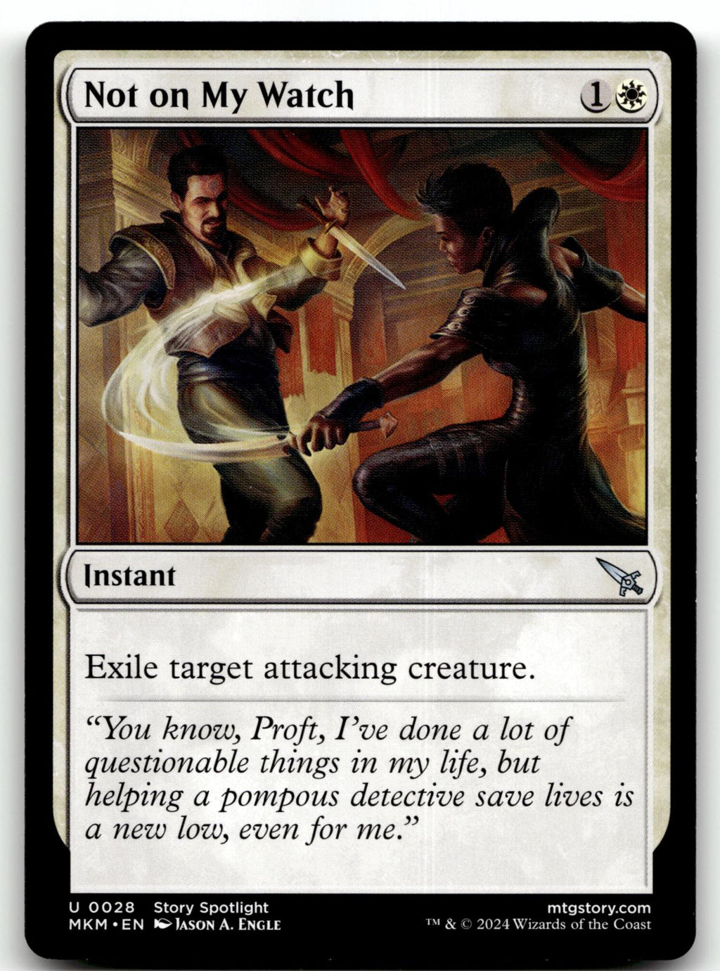 Not on my Watch 28 Uncommon Murders at Karlov Manor Magic: The Gathering NM