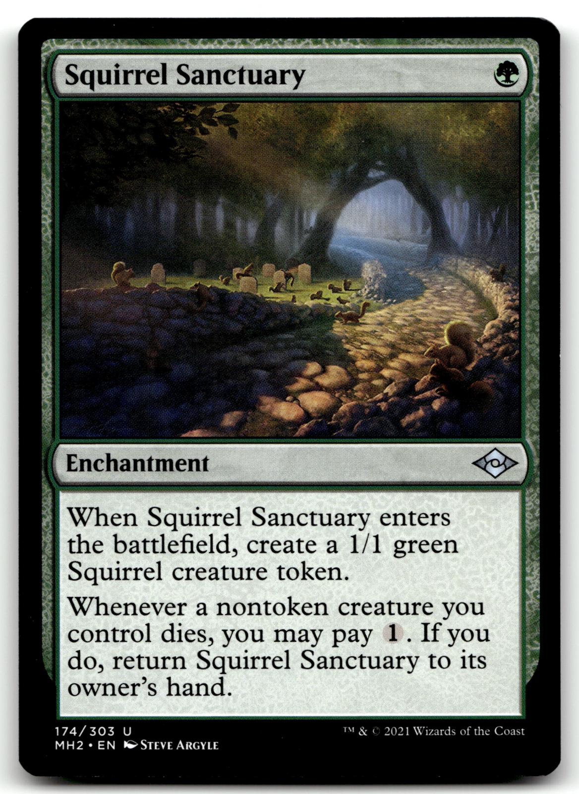 Squirrel Sanctuary 174 Uncommon Modern Horizons 2 Magic: The Gathering Near Mint