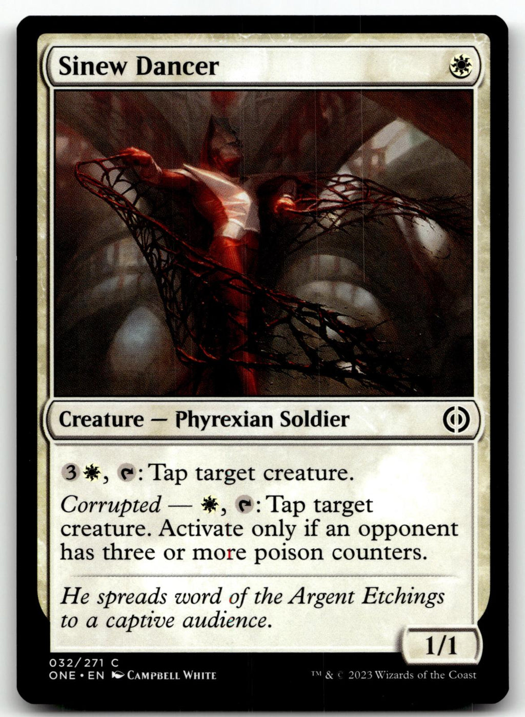 Sinew Dancer 32 Common Phyrexia: All Will Be One Magic: The Gathering Near Mint