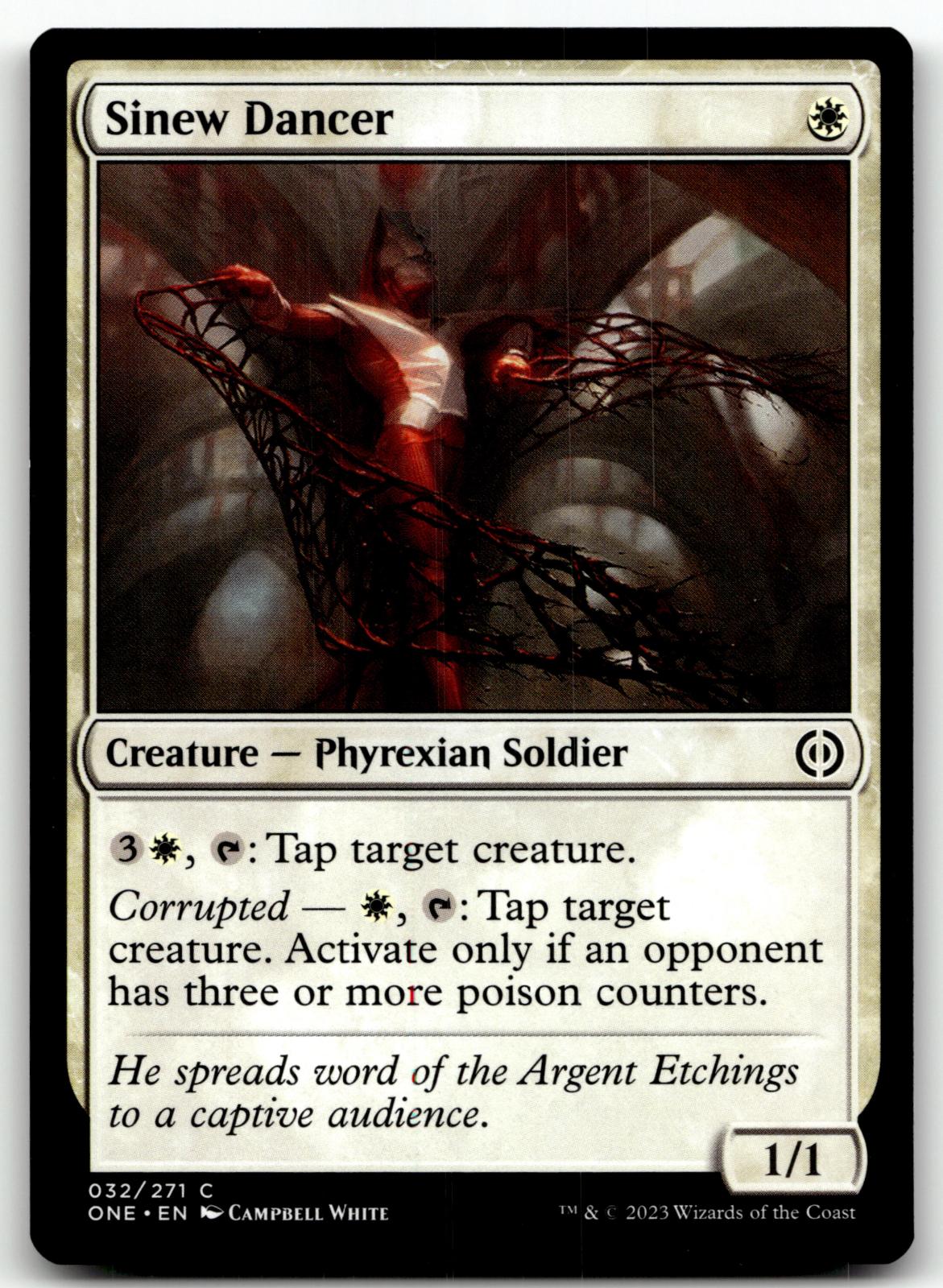 Sinew Dancer 32 Common Phyrexia: All Will Be One Magic: The Gathering Near Mint