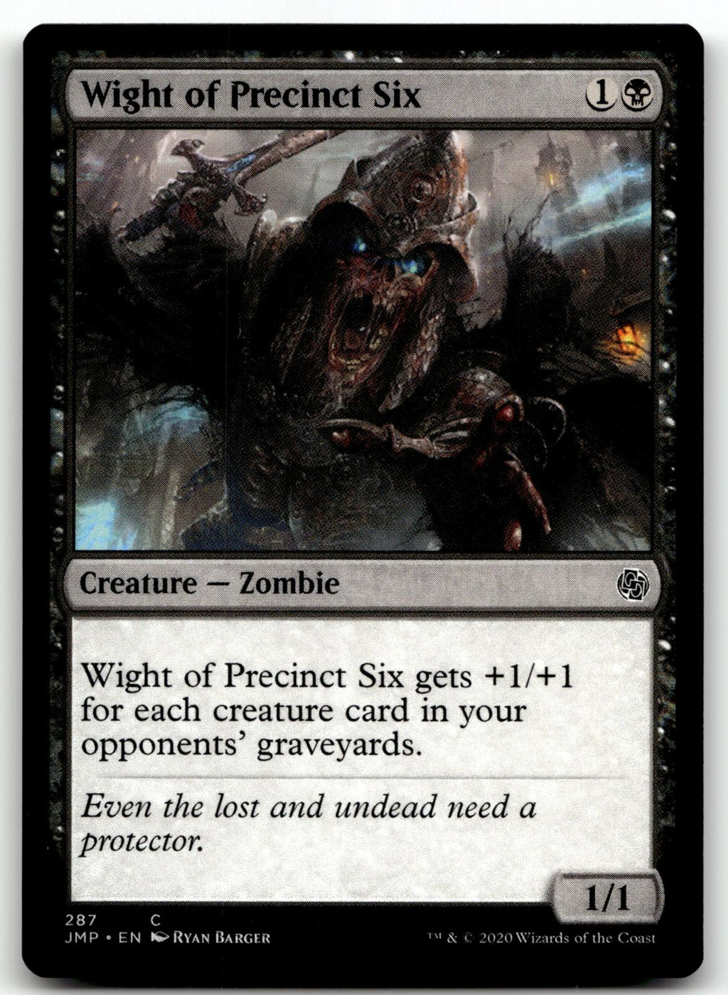 Wight of Precinct Six 287 Common Jumpstart Magic: The Gathering Near Mint