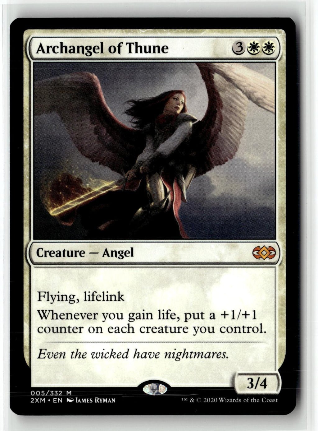 Archangel of Thune 5 Mythic Double Masters Magic: The Gathering Near Mint