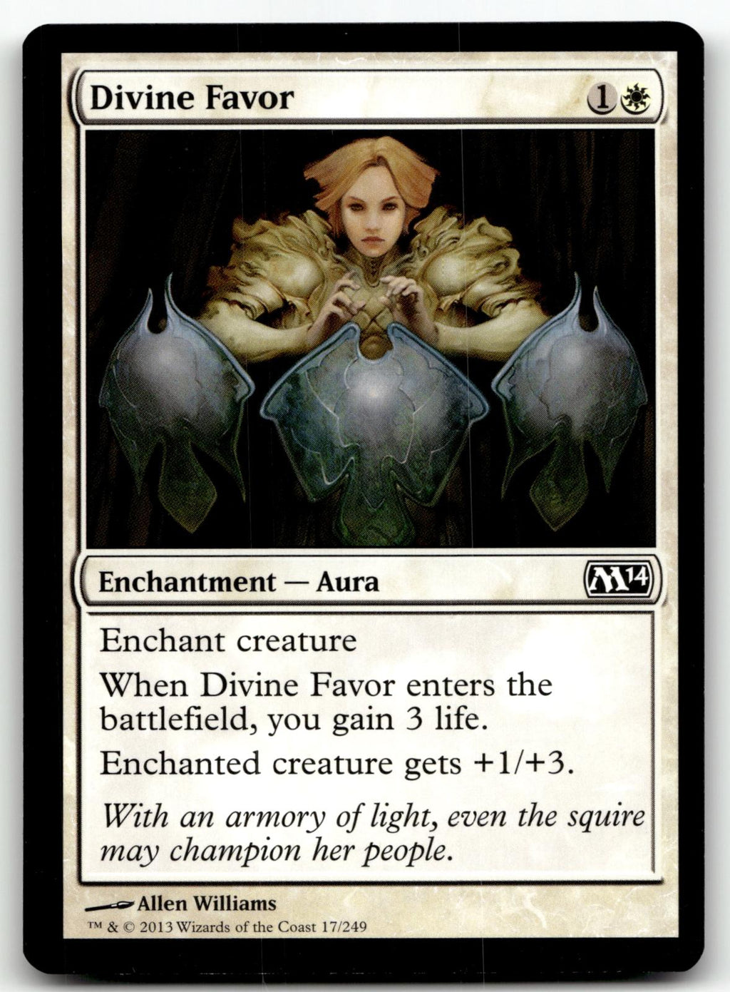 Divine Favor 17 Common Magic 2014 (M14) Magic: The Gathering Near Mint