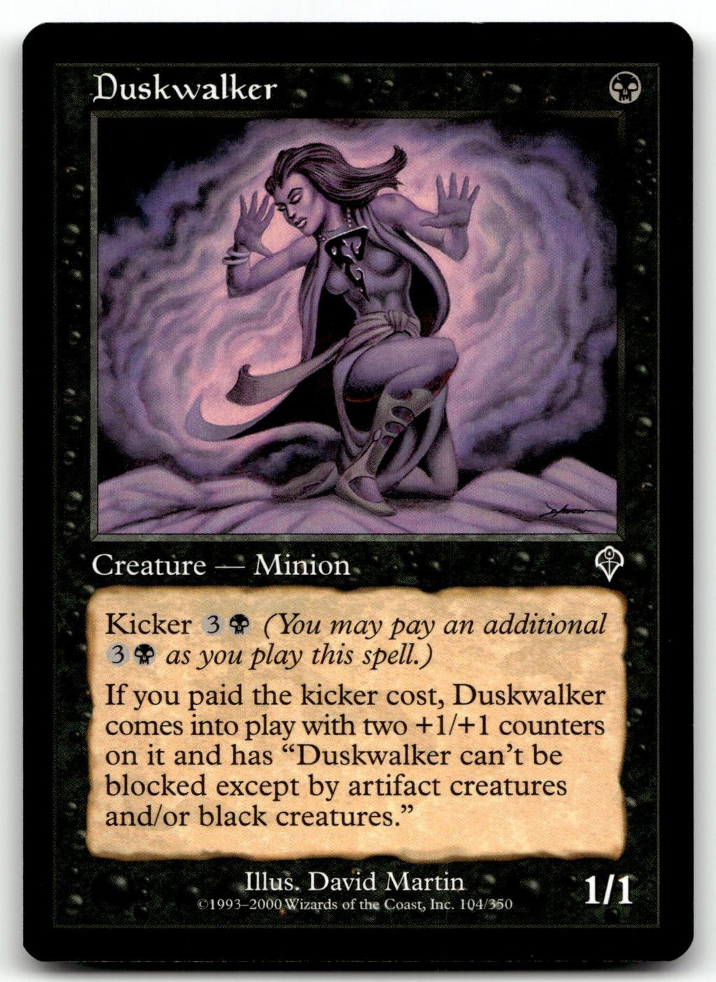 Duskwalker 104 Common Invasion Magic: The Gathering Near Mint