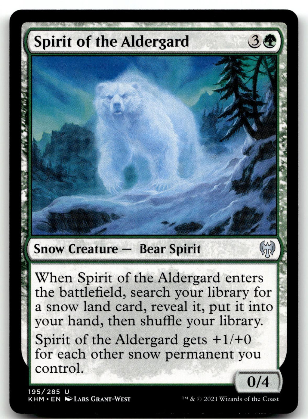 Spirit of the Aldergard 195 Uncommon Kaldheim Magic: The Gathering Near Mint