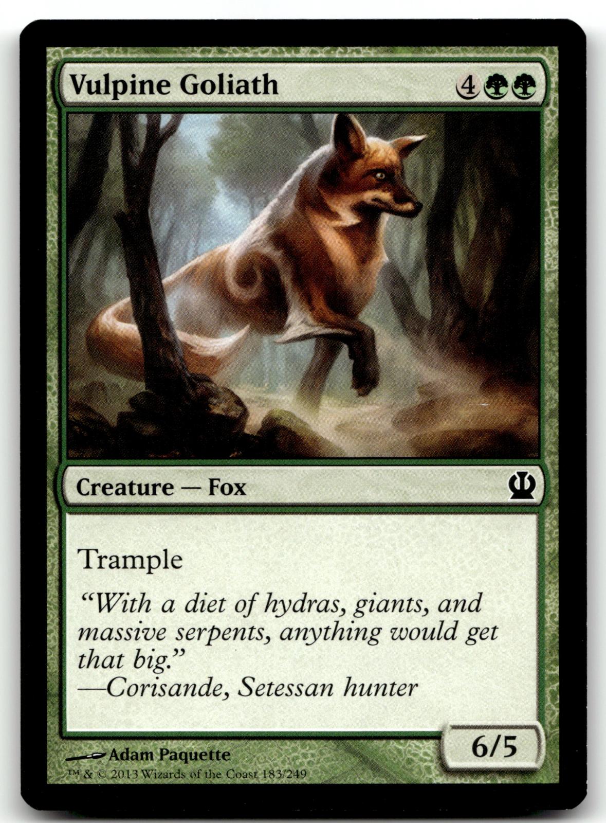 Vulpine Goliath 183 Common Theros Magic: The Gathering Near Mint