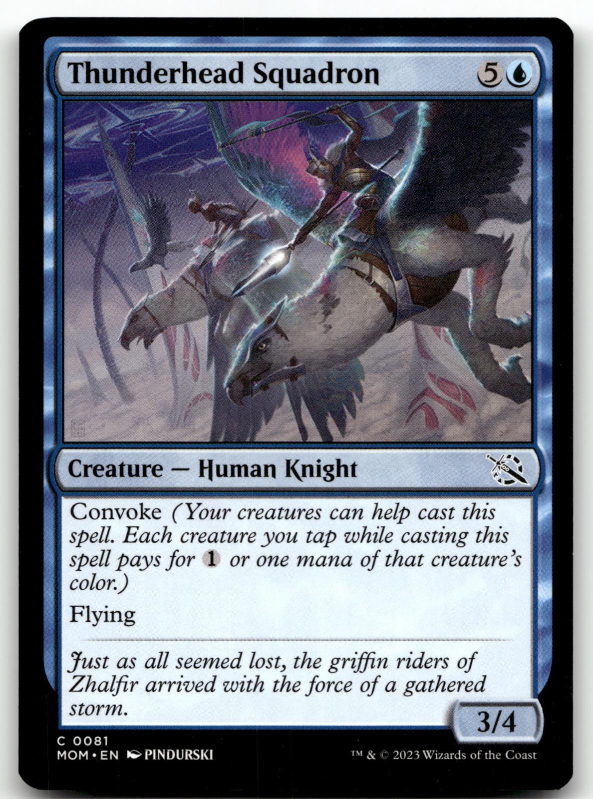 Thunderhead Squadron 81 Common March of the Machine Magic: The Gathering NM
