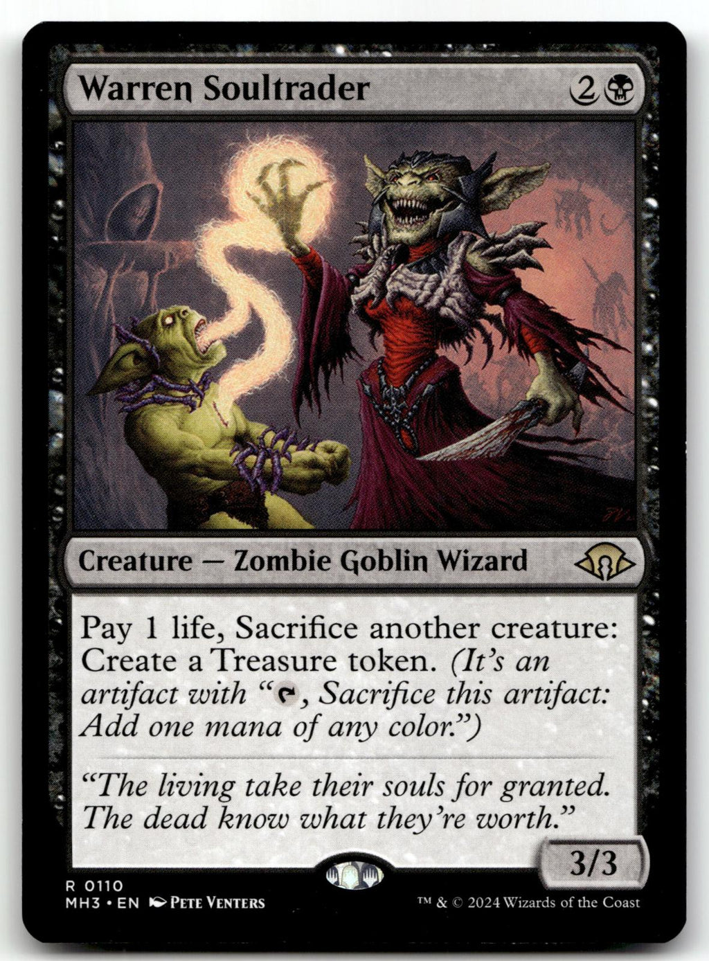 Warren Soultrader 110 Rare Modern Horizons 3 Magic: The Gathering Near Mint