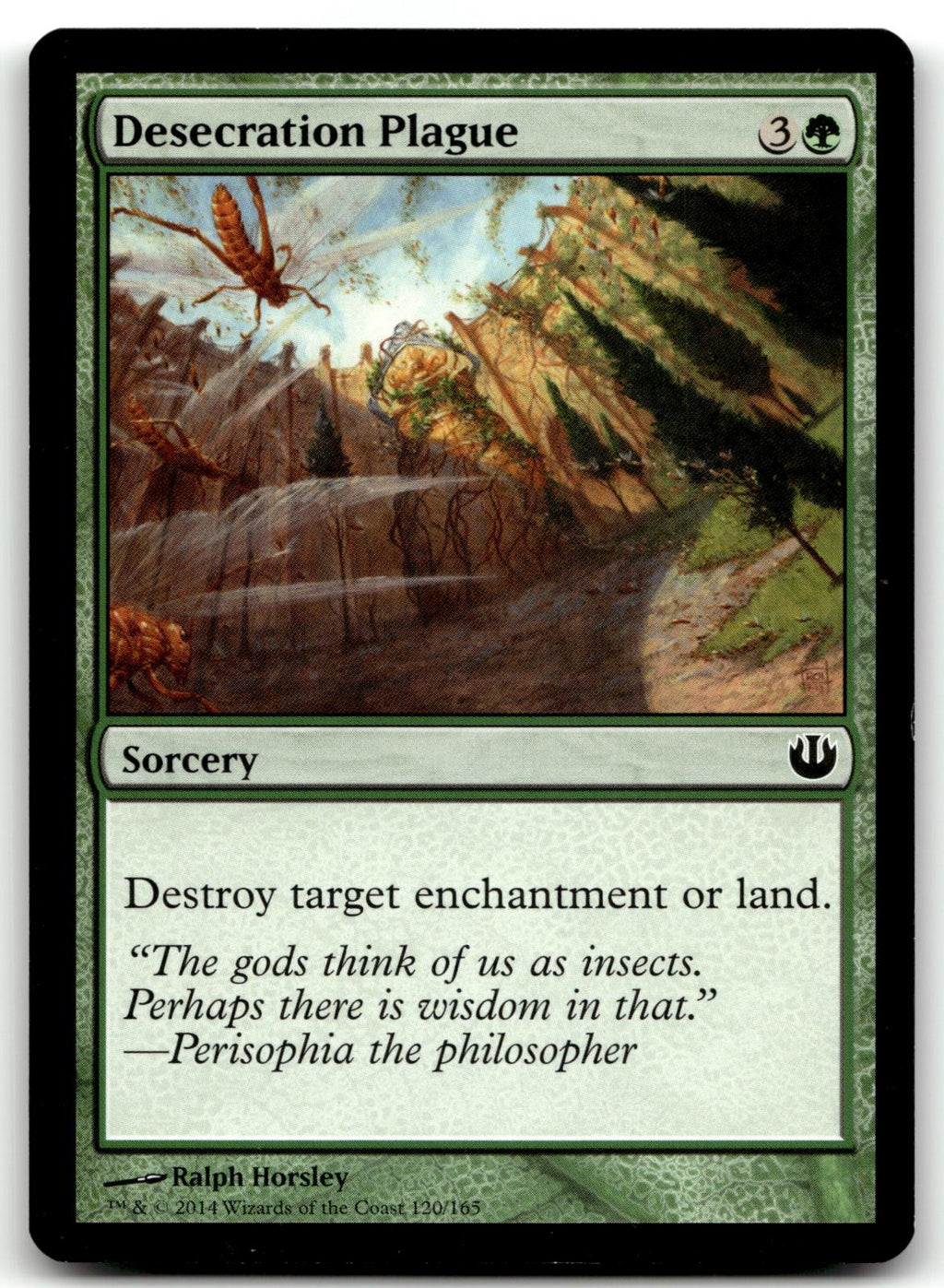 Desecration Plague 120 Common Journey Into Nyx Magic: The Gathering Near Mint
