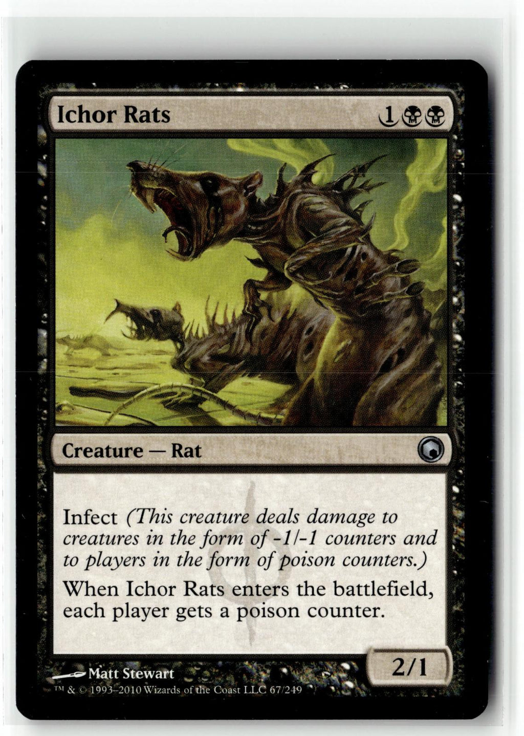 Ichor Rats 67 Uncommon Scars of Mirrodin Magic: The Gathering Near Mint
