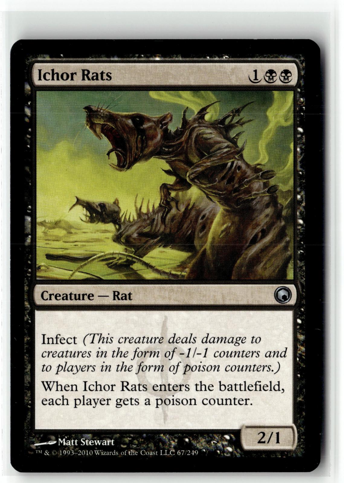 Ichor Rats 67 Uncommon Scars of Mirrodin Magic: The Gathering Near Mint