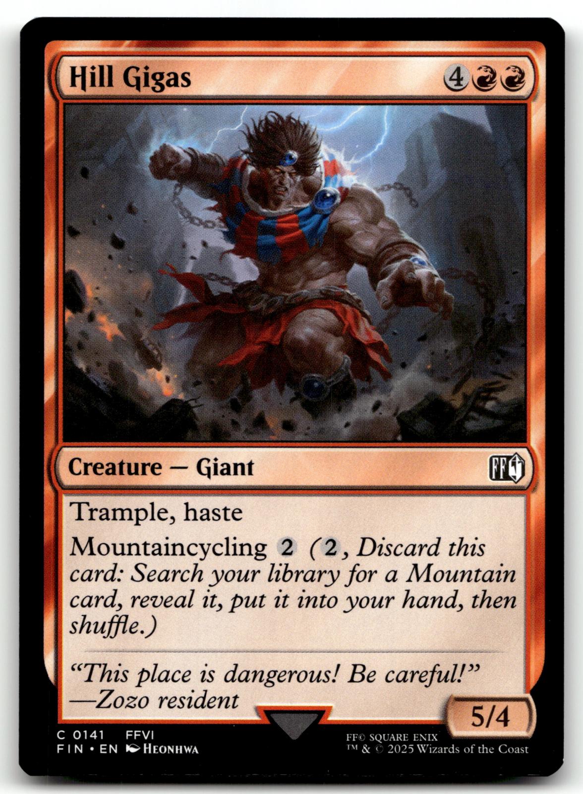 Hill Gigas 141 Common FINAL FANTASY Magic: The Gathering Near Mint