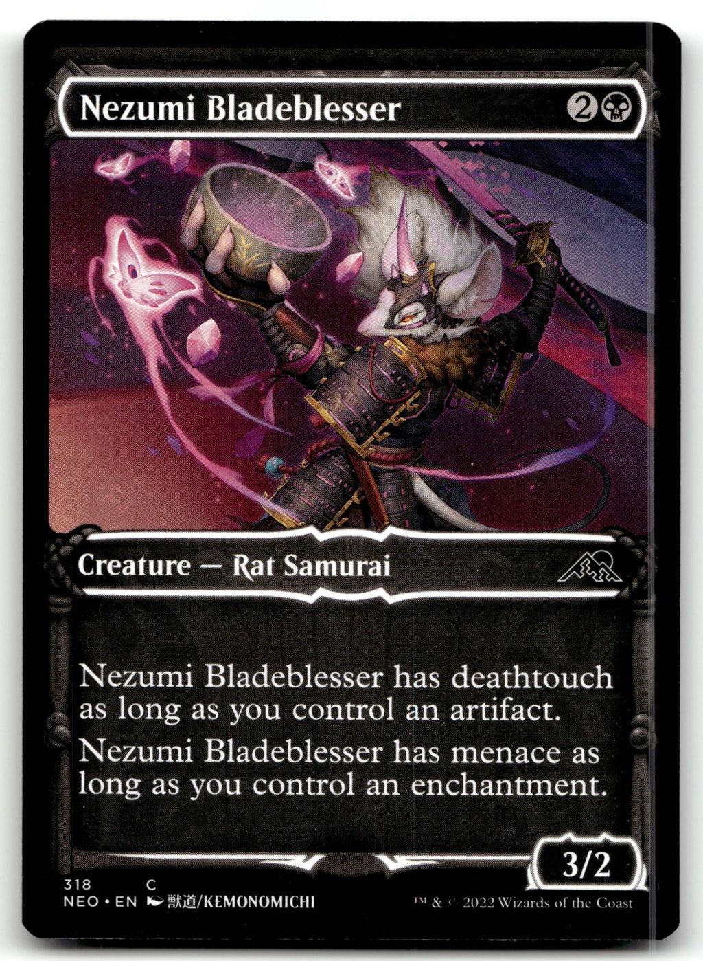 Nezumi Bladeblesser (Showcase) 318 Kamigawa: Neon Dynasty Magic: The Gathering NM