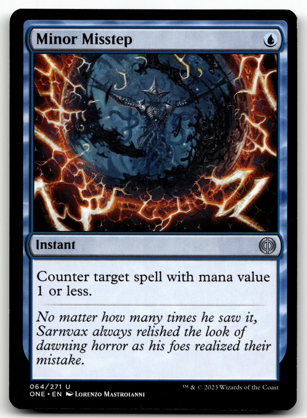 Minor Misstep 64 Uncommon Phyrexia: All Will Be One Magic: The Gathering NM