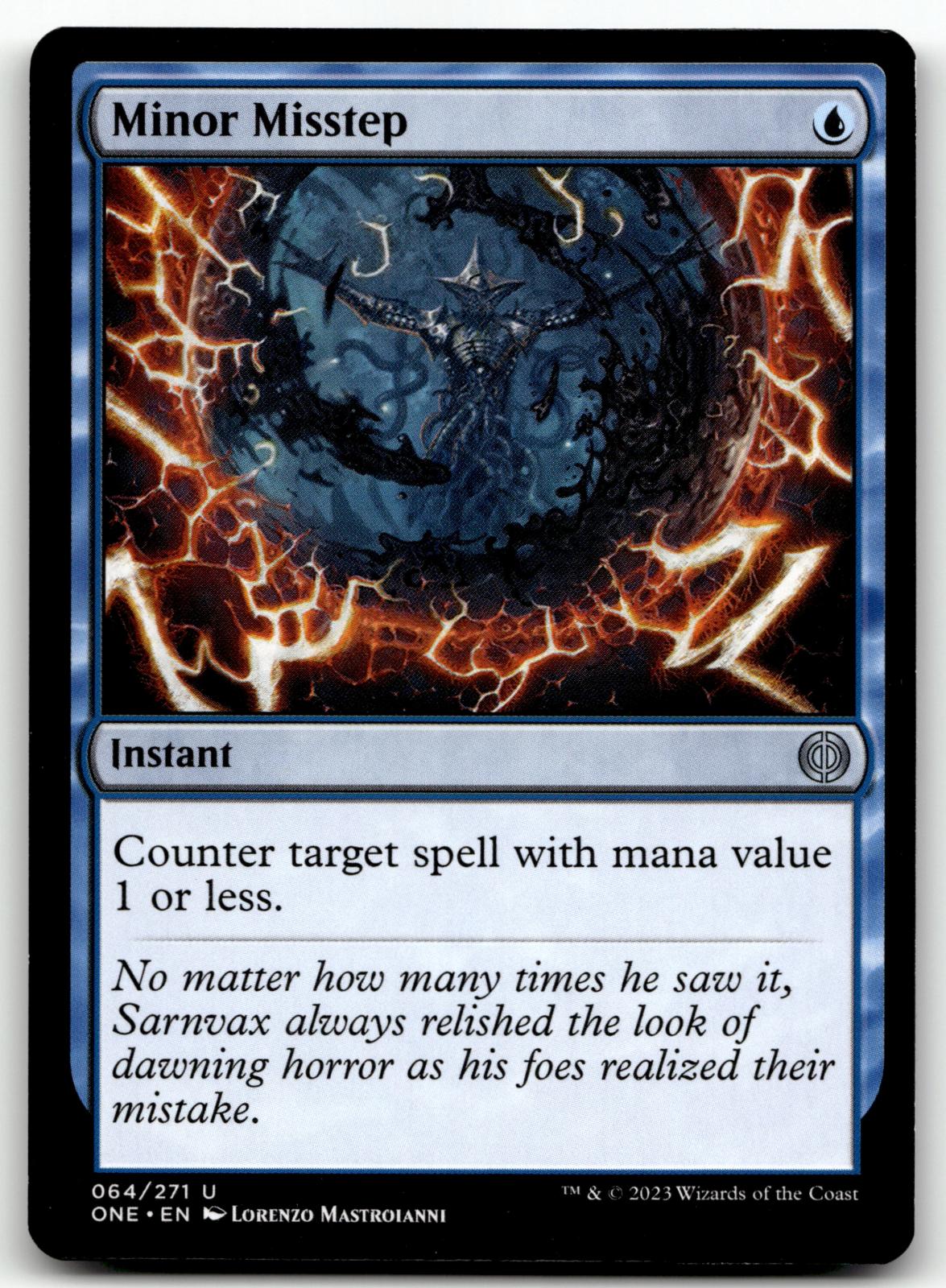 Minor Misstep 64 Uncommon Phyrexia: All Will Be One Magic: The Gathering NM