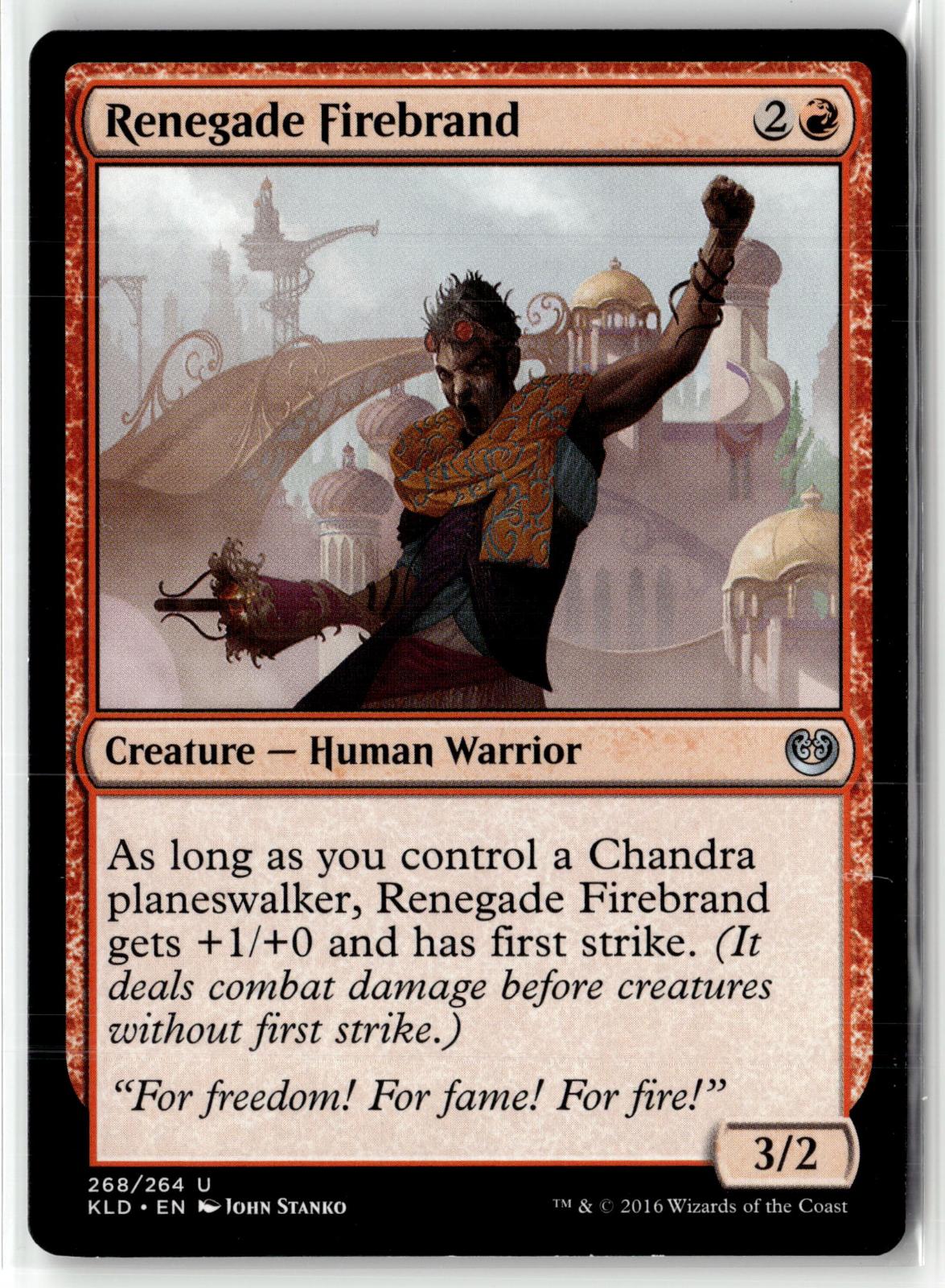 Renegade Firebrand 268 Uncommon Kaladesh Magic: The Gathering Near Mint