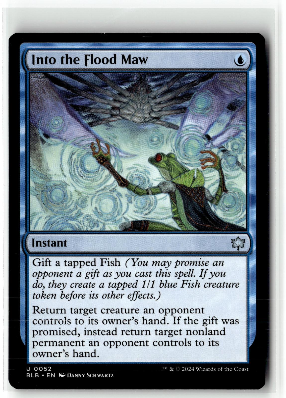Into the Flood Maw 52 Uncommon Bloomburrow Magic: The Gathering Near Mint