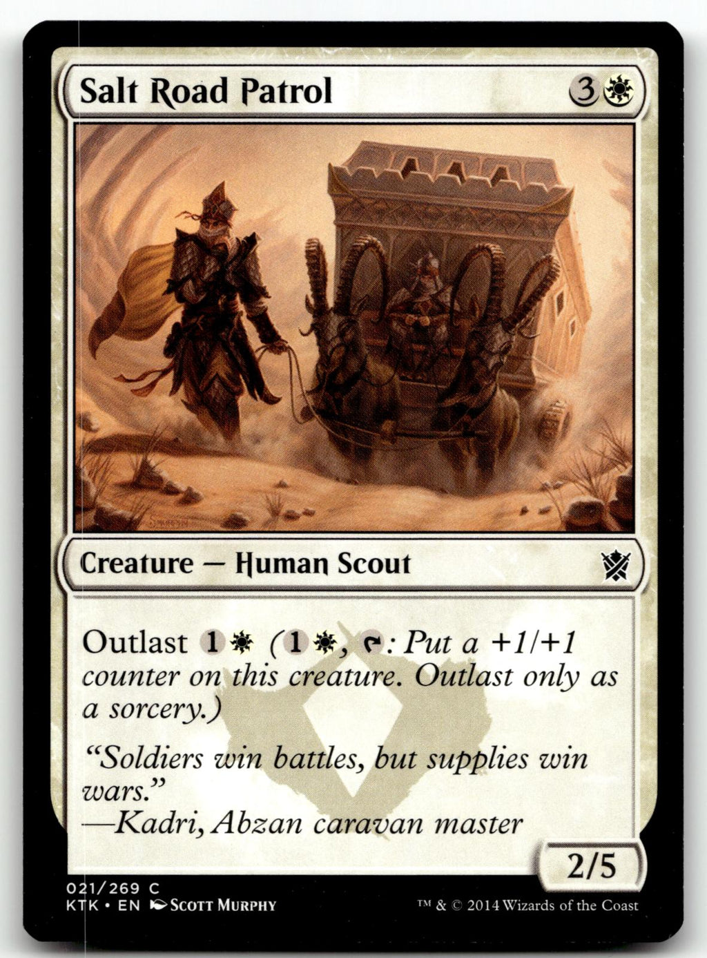 Salt Road Patrol 21 Common Khans of Tarkir Magic: The Gathering Near Mint
