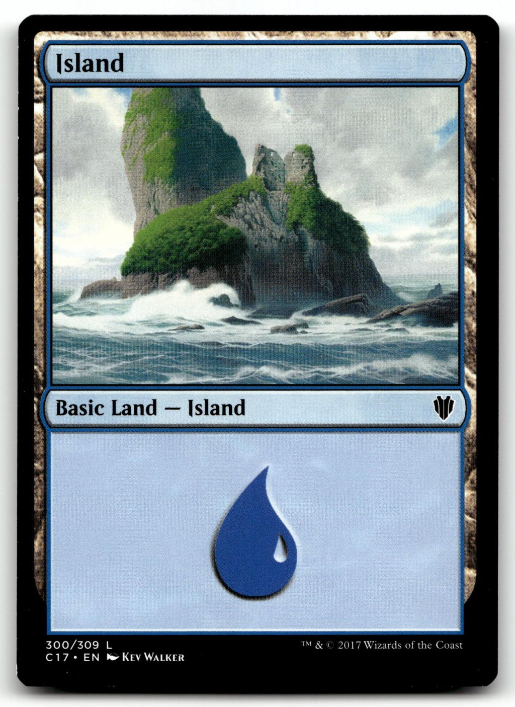 Island (300) 300 Land Commander 2017 Magic: The Gathering Near Mint