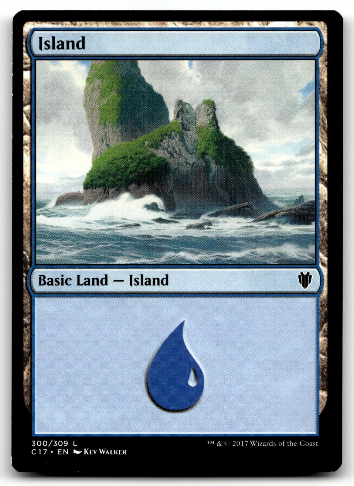 Island (300) 300 Land Commander 2017 Magic: The Gathering Near Mint