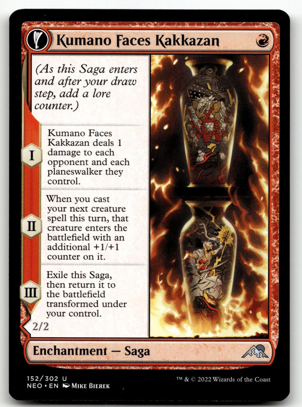 Kumano Faces Kakkazan 152 Kamigawa: Neon Dynasty Magic: The Gathering NM