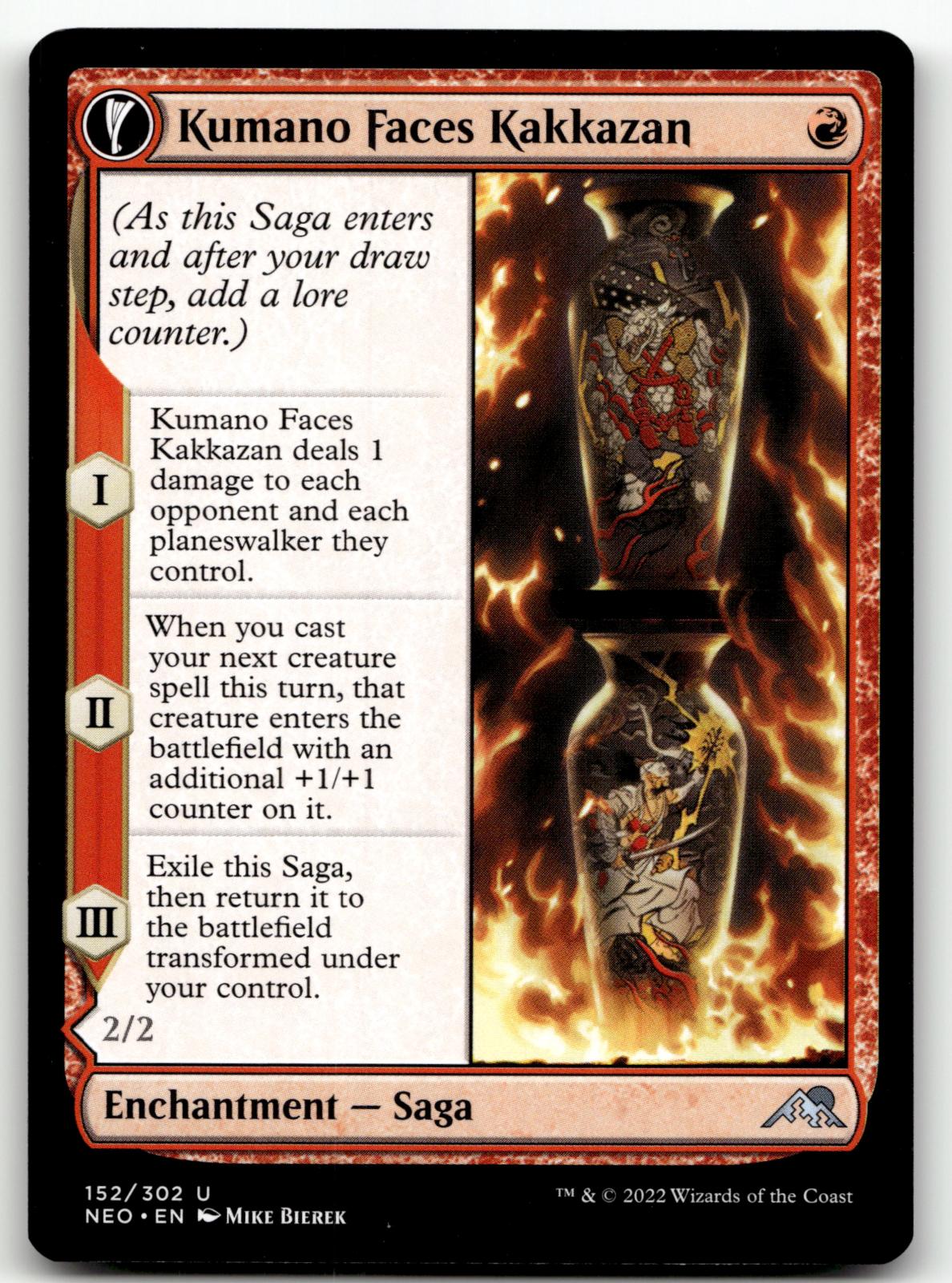 Kumano Faces Kakkazan 152 Kamigawa: Neon Dynasty Magic: The Gathering NM