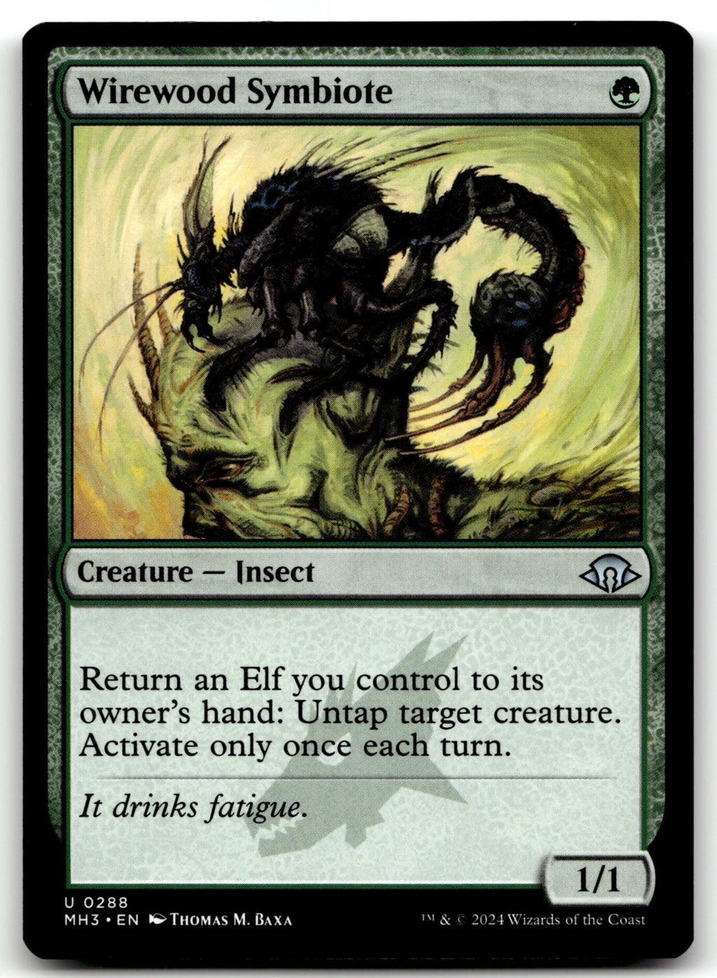 Wirewood Symbiote 288 Uncommon Modern Horizons 3 Magic: The Gathering Near Mint