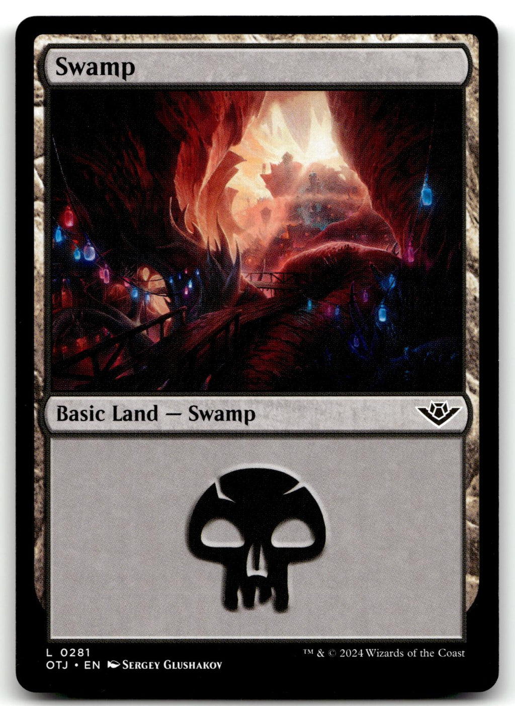 Swamp (0281) 281 Land Outlaws of Thunder Junction Magic: The Gathering Near Mint