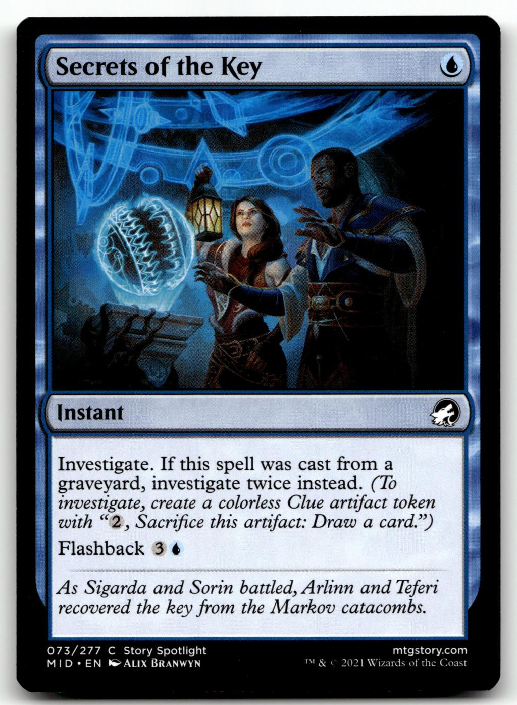 Secrets of the Key 73 Common Innistrad: Midnight Hunt Magic: The Gathering NM