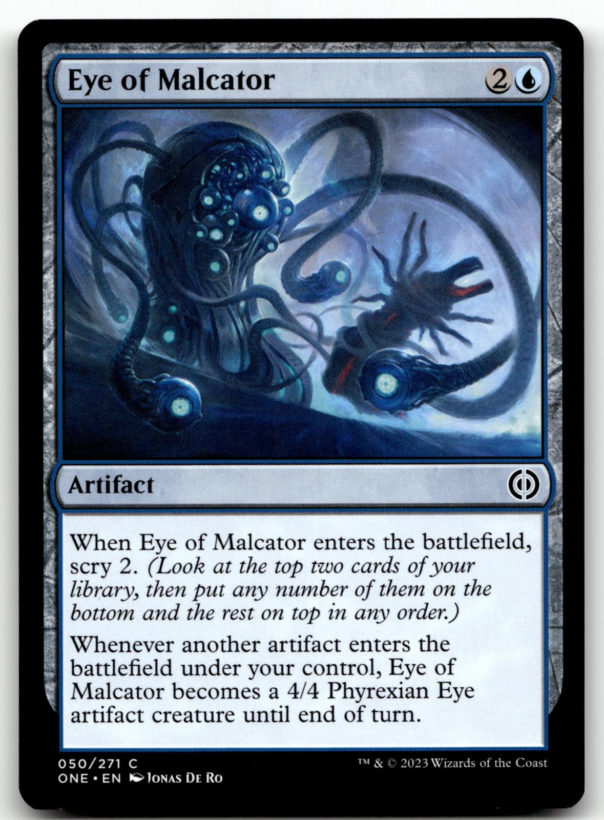 Eye of Malcator 50 Common Phyrexia: All Will Be One Magic: The Gathering NM
