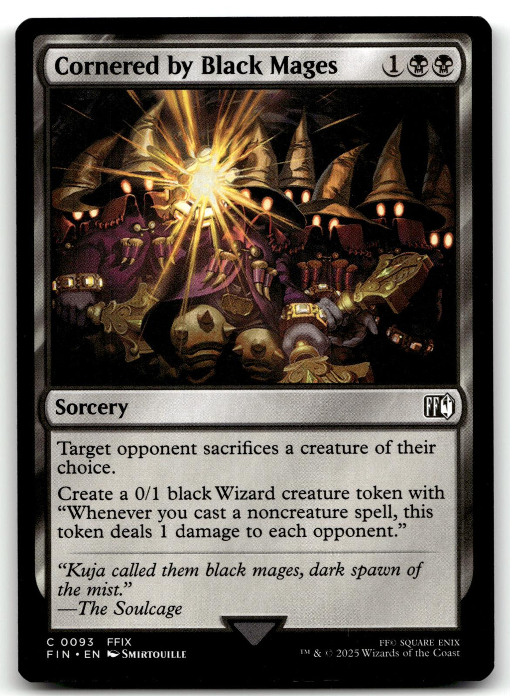 Cornered by Black Mages 93 Common FINAL FANTASY Magic: The Gathering Near Mint