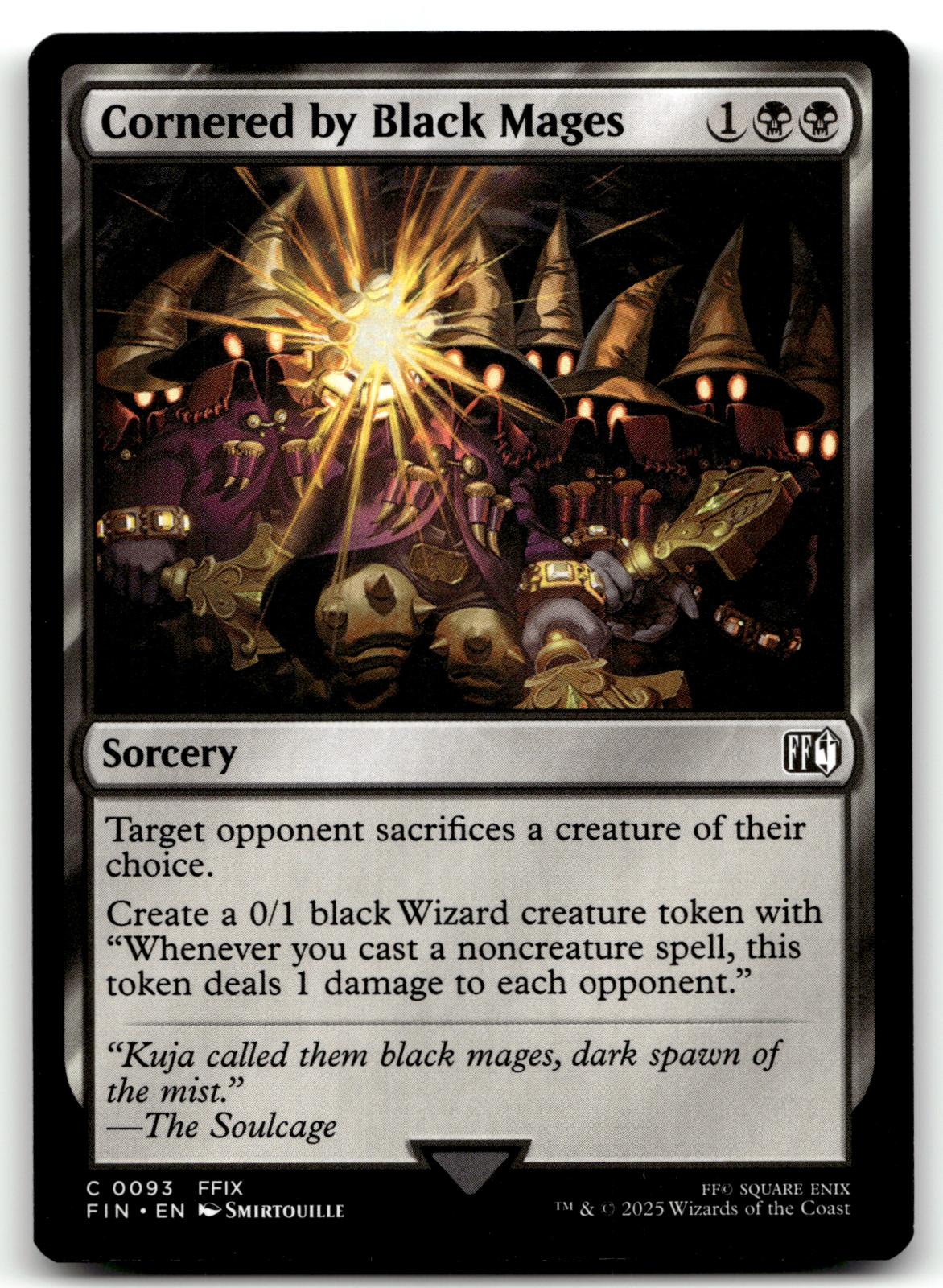 Cornered by Black Mages 93 Common FINAL FANTASY Magic: The Gathering Near Mint