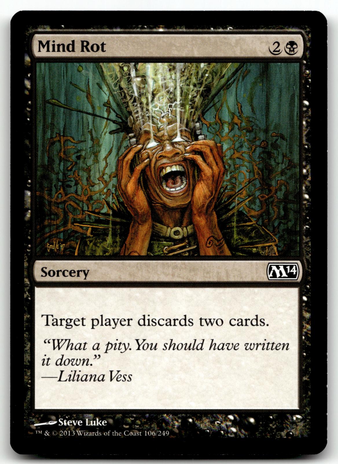Mind Rot 106 Common Magic 2014 (M14) Magic: The Gathering Near Mint