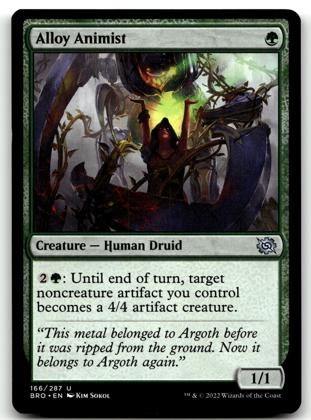 Alloy Animist 166 Uncommon The Brothers' War Magic: The Gathering Near Mint