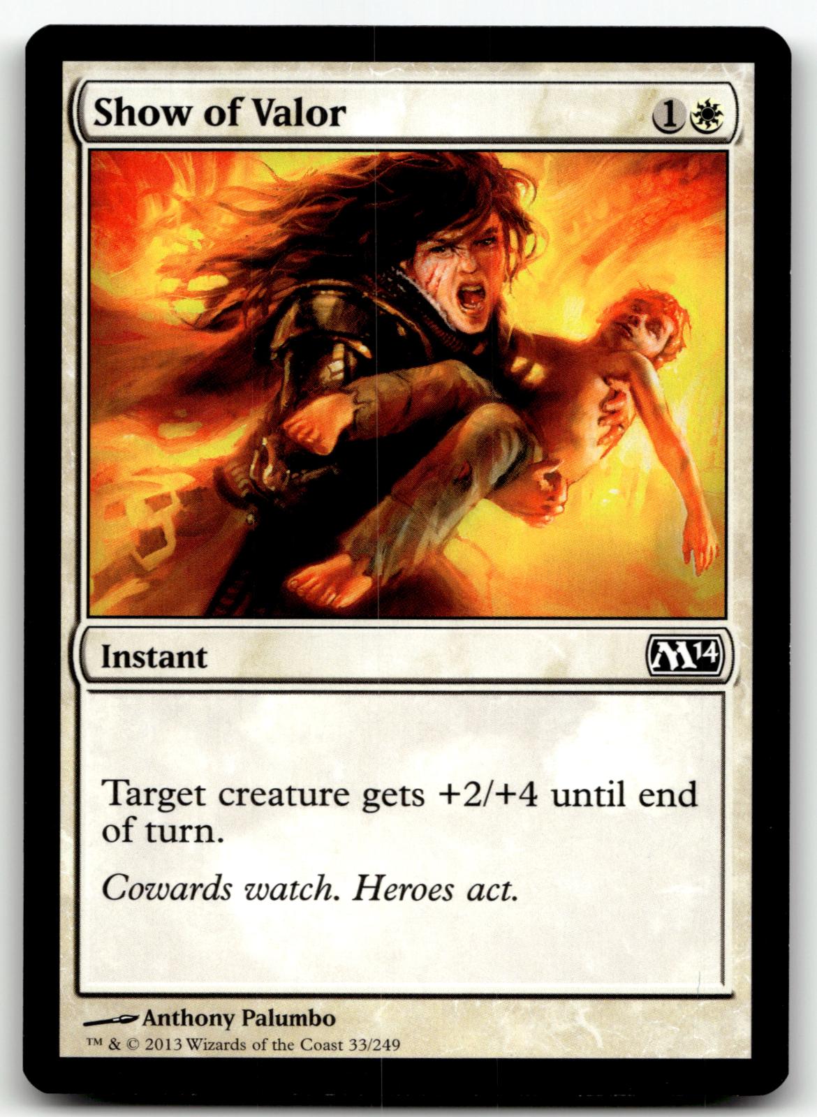 Show of Valor 33 Common Magic 2014 (M14) Magic: The Gathering Near Mint