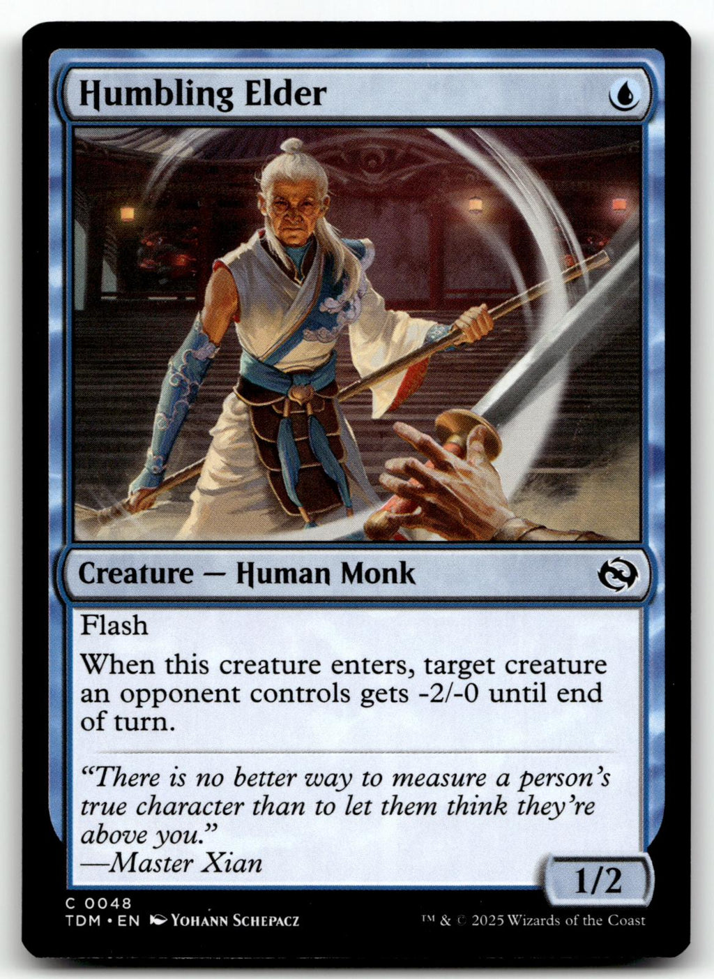Humbling Elder 48 Common Tarkir: Dragonstorm Magic: The Gathering Near Mint