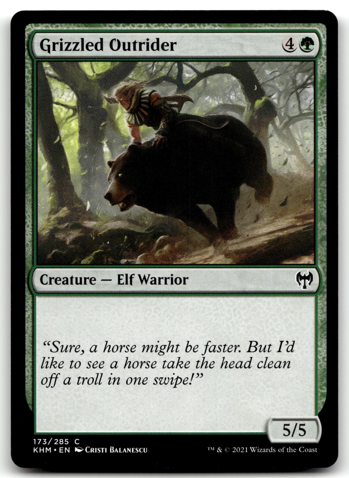 Grizzled Outrider 173 Common Kaldheim Magic: The Gathering Near Mint