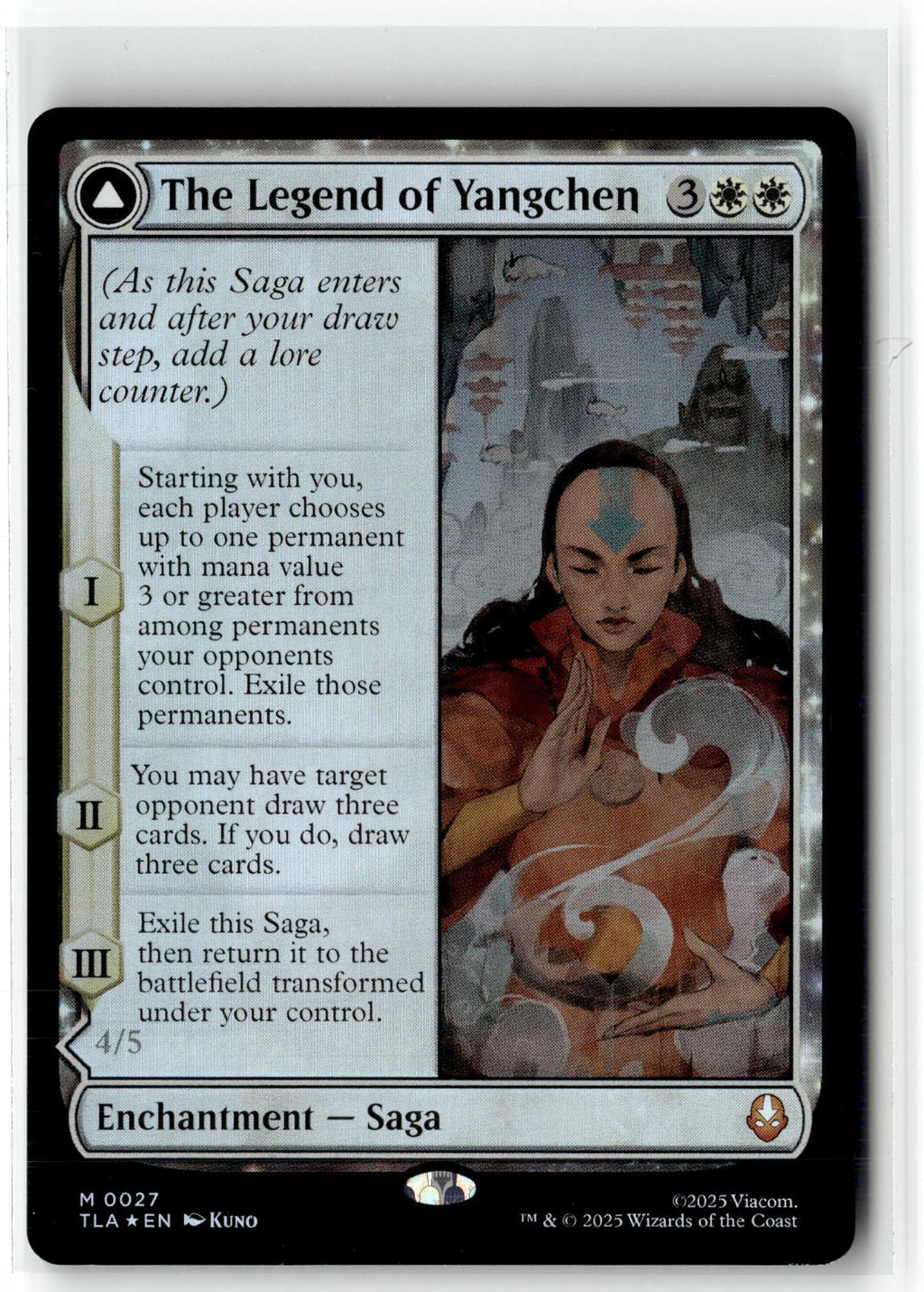 The Legend of Yangchen 27 Avatar: The Last Airbender Foil NM