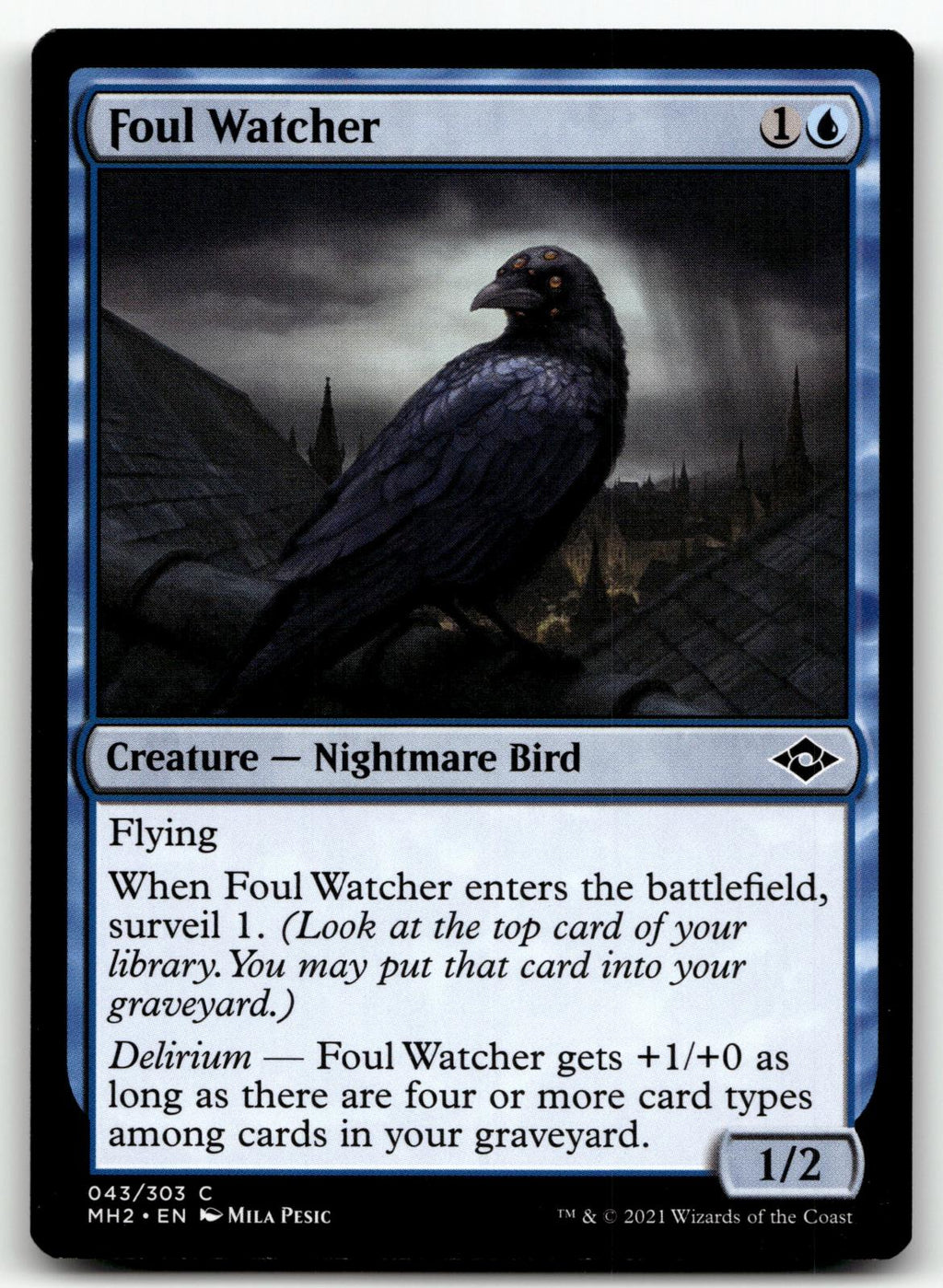 Foul Watcher 43 Common Modern Horizons 2 Magic: The Gathering Near Mint