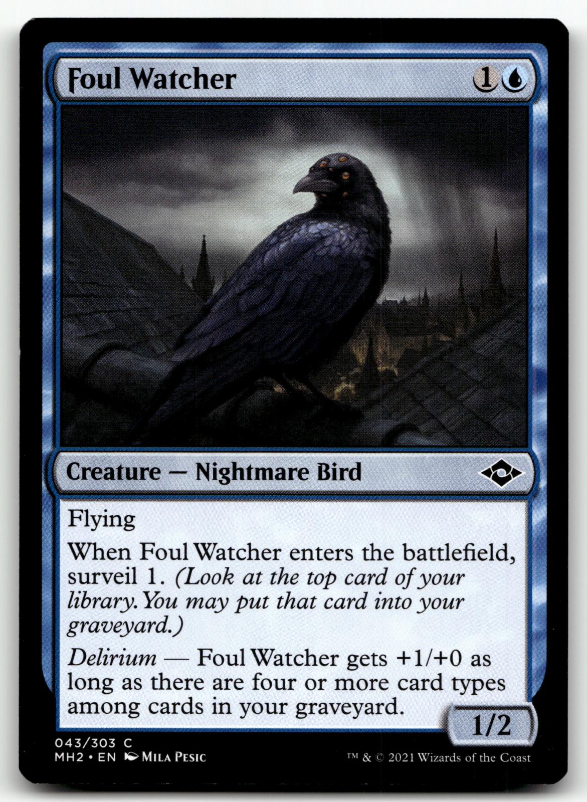 Foul Watcher 43 Common Modern Horizons 2 Magic: The Gathering Near Mint