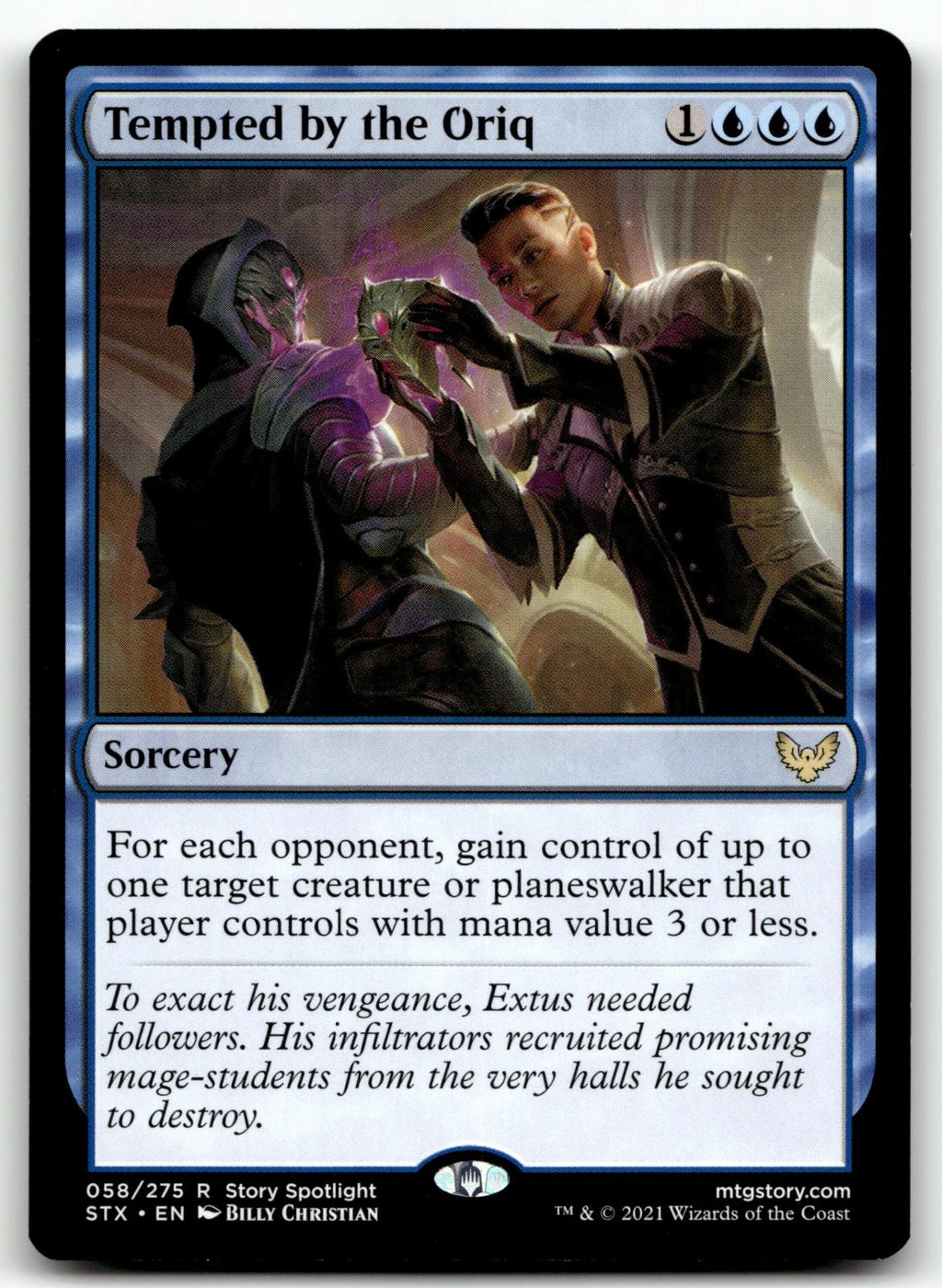 Tempted by the Oriq 58 Rare Strixhaven: School of Mages Magic: The Gathering NM