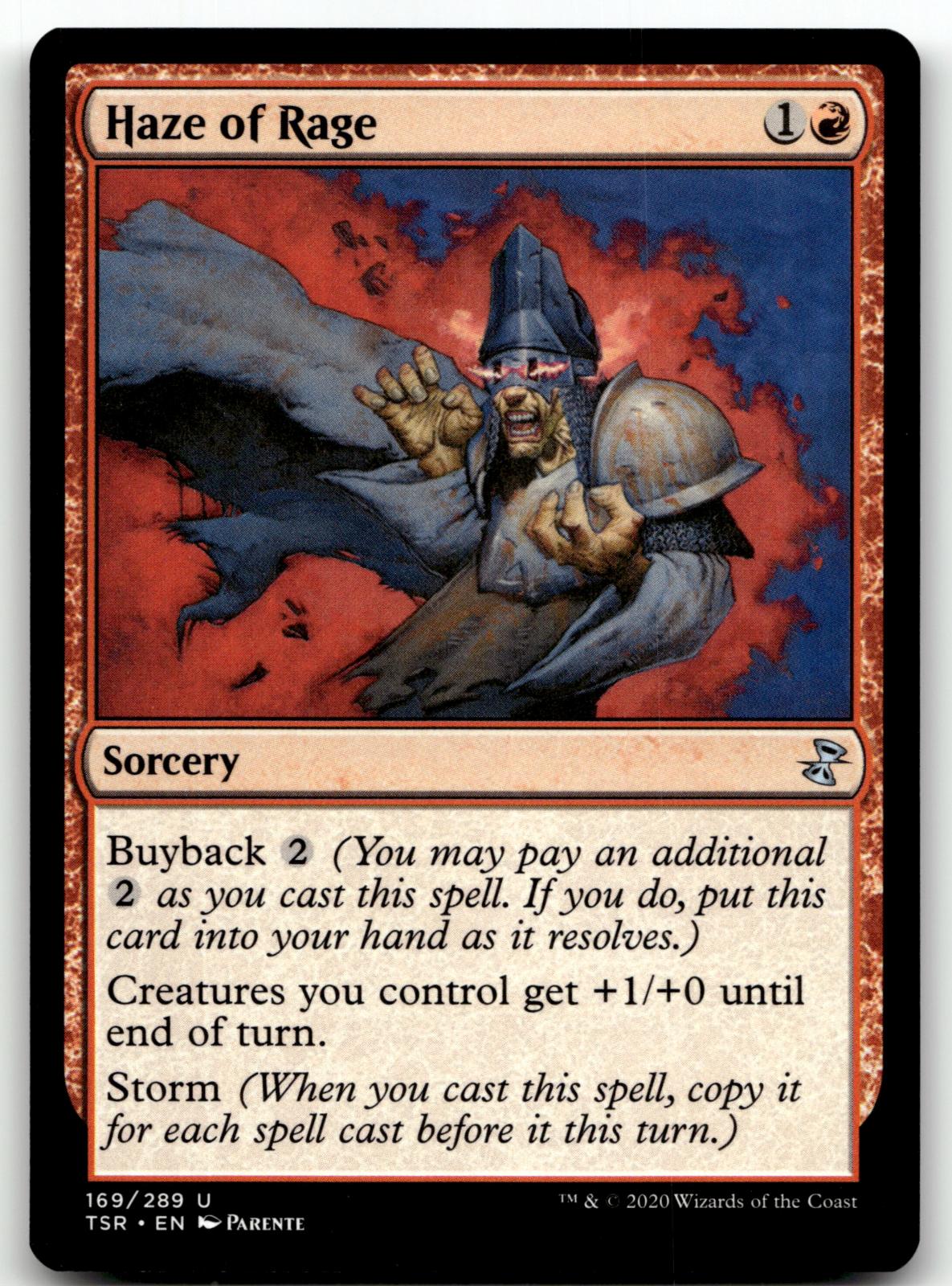 Haze of Rage 169 Uncommon Time Spiral: Remastered Magic: The Gathering Near Mint